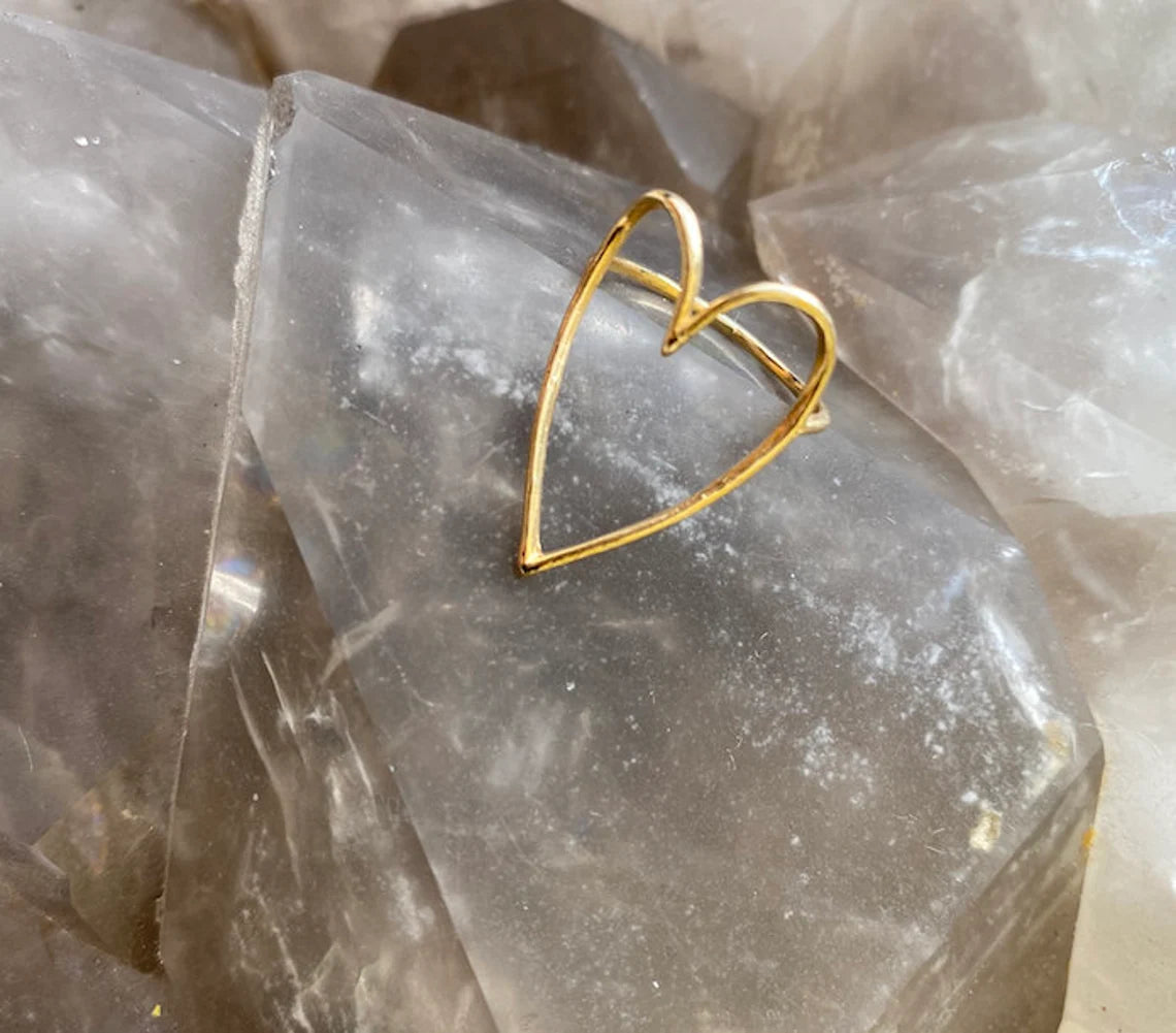 14k Gold Heart Ring