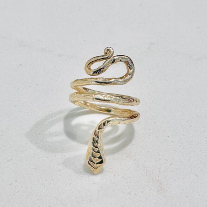 14k Gold Serpent (snake) Kundalini Ring